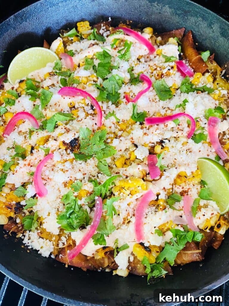 Smoked Street Corn Chilaquiles