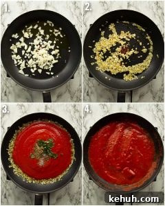 how to make marinara sauce 4 step by step photos showing how to make marinara sauce