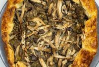 Rustic Leek and Mushroom Puff Pastry Galette Recipe