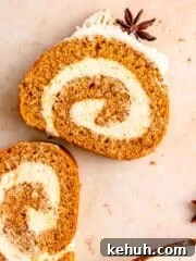 sliced pumpkin roll with swirl and star anise seed