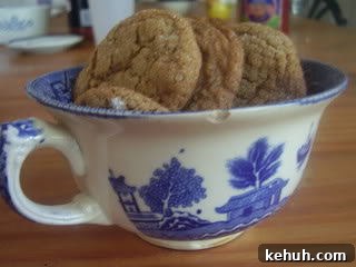Chewy Molasses Crinkle Cookies Recipe 9 molasses cookies in a cup