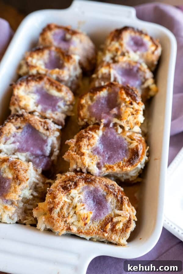 Ube Waffles Recipe: Crispy Purple Filipino Waffles 11 ube stuffed french toast.