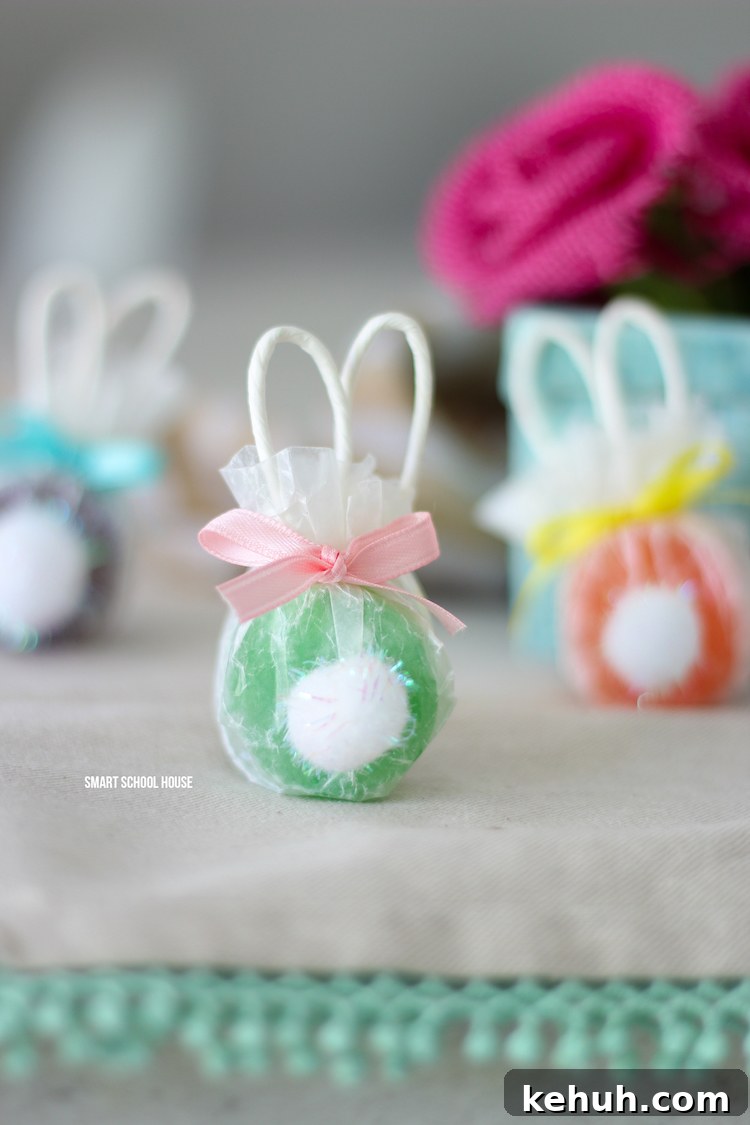 Bunny Lollipop Recipe: Homemade Marshmallow Pops for Kids 2 Bunny Lollipops made with safety pops. The handles are the ears! Adorable bunny butt lollipops.