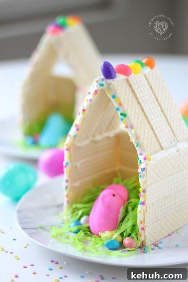 Bunny Lollipop Recipe: Homemade Marshmallow Pops for Kids 10 Peeps Houses - a fun Easter craft for kids!
