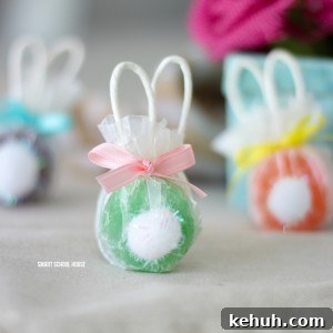 Bunny Lollipop Recipe: Homemade Marshmallow Pops for Kids 14 Bunny Lollipops made with safety pops. The handles are the ears! Adorable bunny butt lollipops.