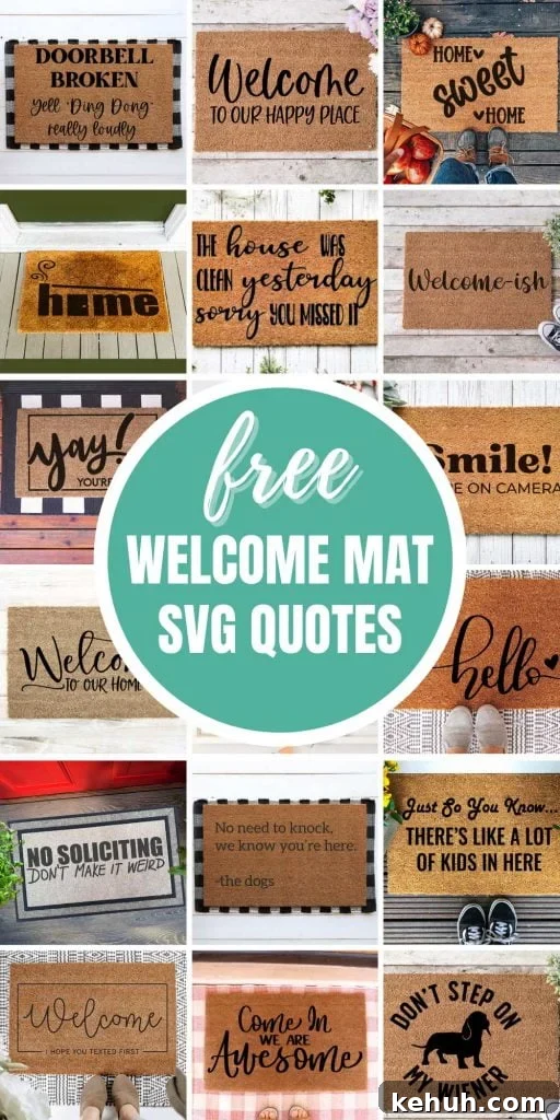 Cute Welcome Mat SVGs