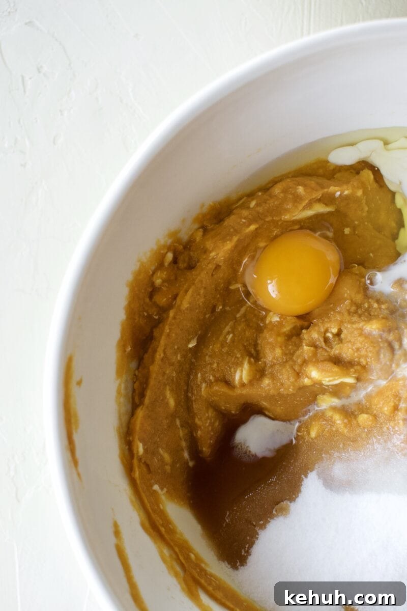 Great-Aunt Sally’s Classic Sweet Potato Soufflé Recipe 6 Step 2, add the remaining ingredients to the bowl.