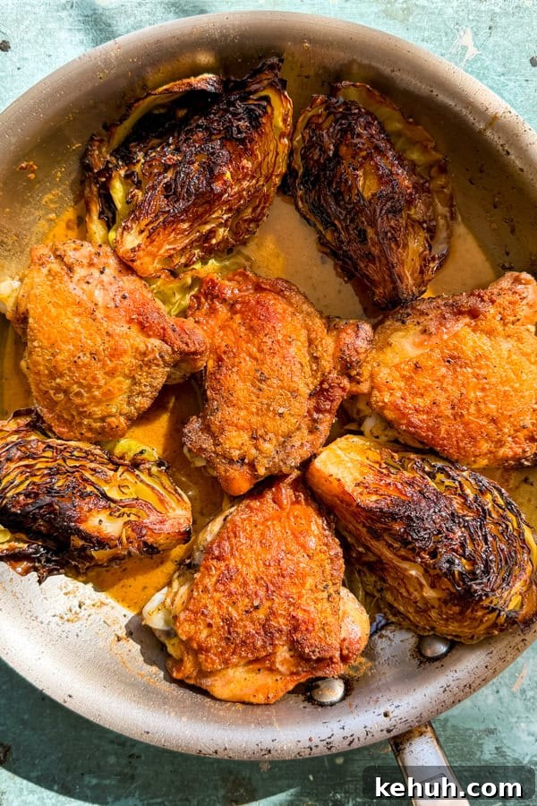 Pan-Roasted Chicken with Caramelized Cabbage | Whole30 Paleo 2 Pan-Roasted Chicken and Cabbage