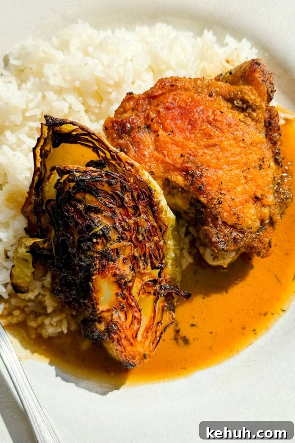Pan-Roasted Chicken with Caramelized Cabbage | Whole30 Paleo 6 Pan-Roasted Chicken and Cabbage