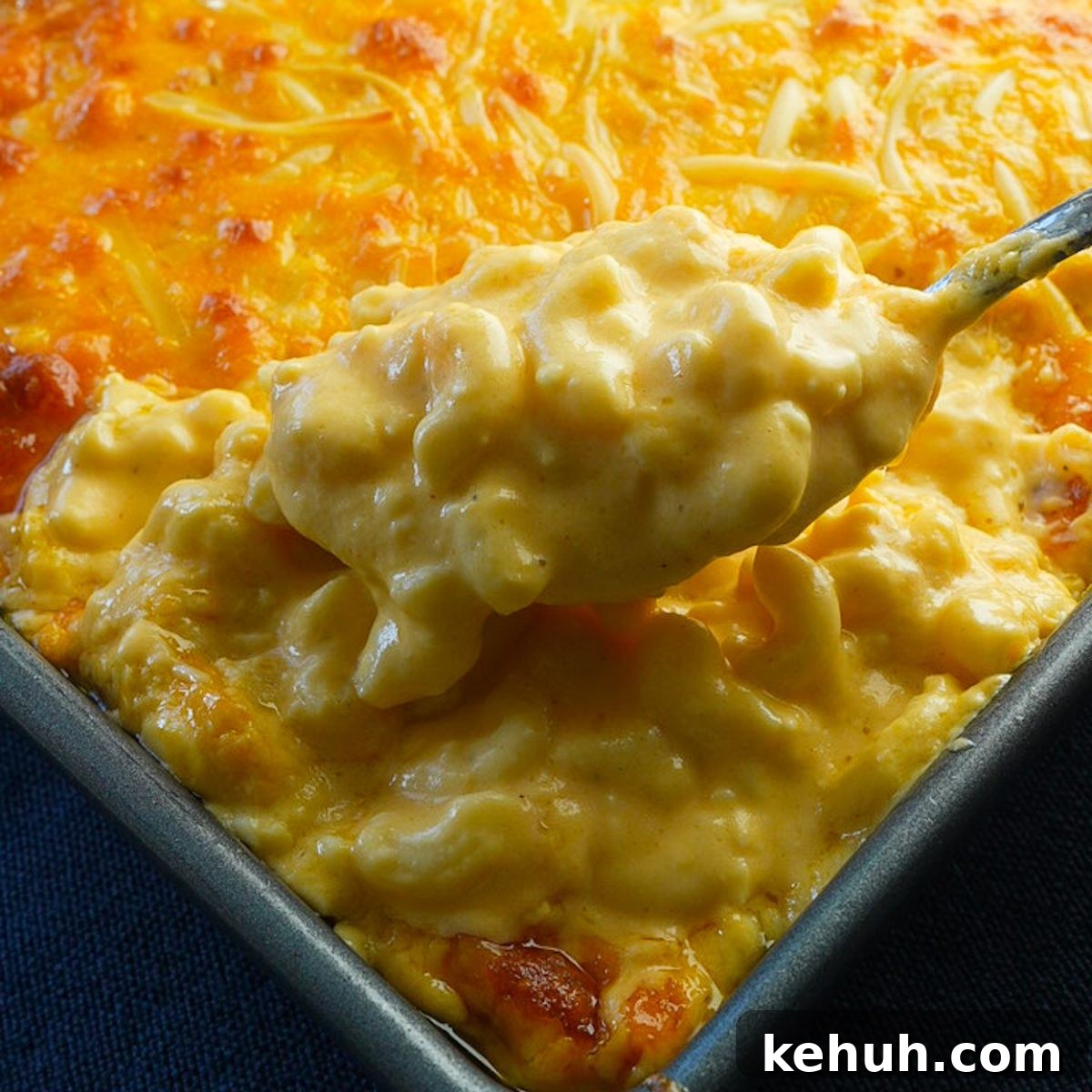 Creamy Smoked Gouda Macaroni and Cheese Recipe 5 Smoked gouda baked mac and cheese with cheddar, and colby jack in a casserole dish.