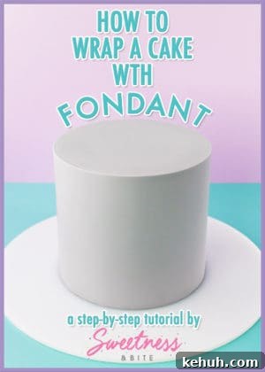 How to Cover a Cake with Smooth Ganache Finish 18 How to Wrap a Cake With Fondant - A Step-By-Step Tutorial For Covering Cakes With Fondant Using The Wrapping Method, For Super Sharp Edges