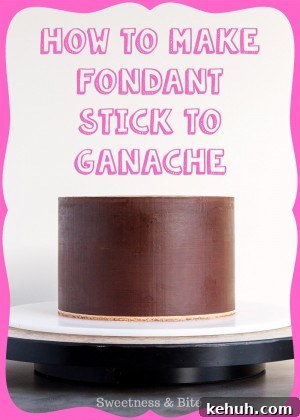 How to Cover a Cake with Smooth Ganache Finish 19 How to Make Fondant Stick To Ganache