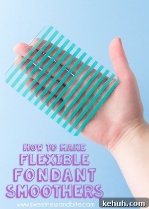 How to Cover a Cake with Smooth Ganache Finish 20 How To Make Flexible Fondant Smoothers - Step by step tutorial with free printable template