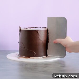 How to Cover a Cake with Smooth Ganache Finish 5 How To Ganache A Cake - A Step-By-Step Tutorial ~ Sweetness & Bite