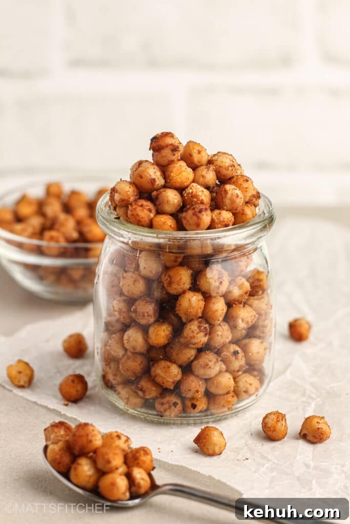 Crispy Roasted Air Fryer Chickpeas Recipe 3 Air Fried Chickpeas