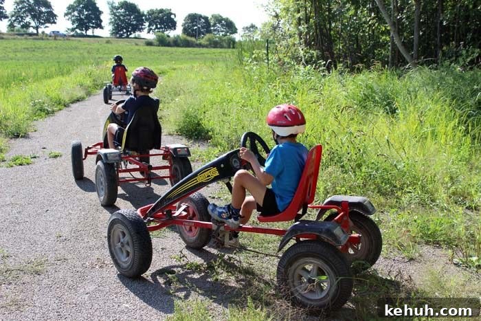 Peddle cars at Fern Resort 