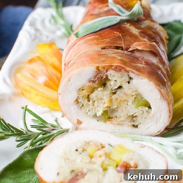 Parmesan Apple Stuffed Turkey Tenderloins