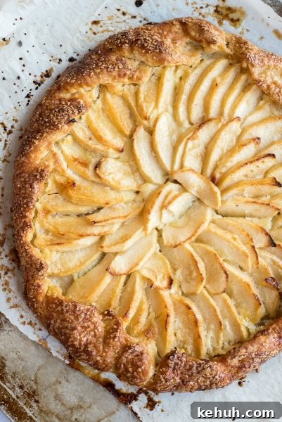Fall Apple Cream Cheese Rustic Pie