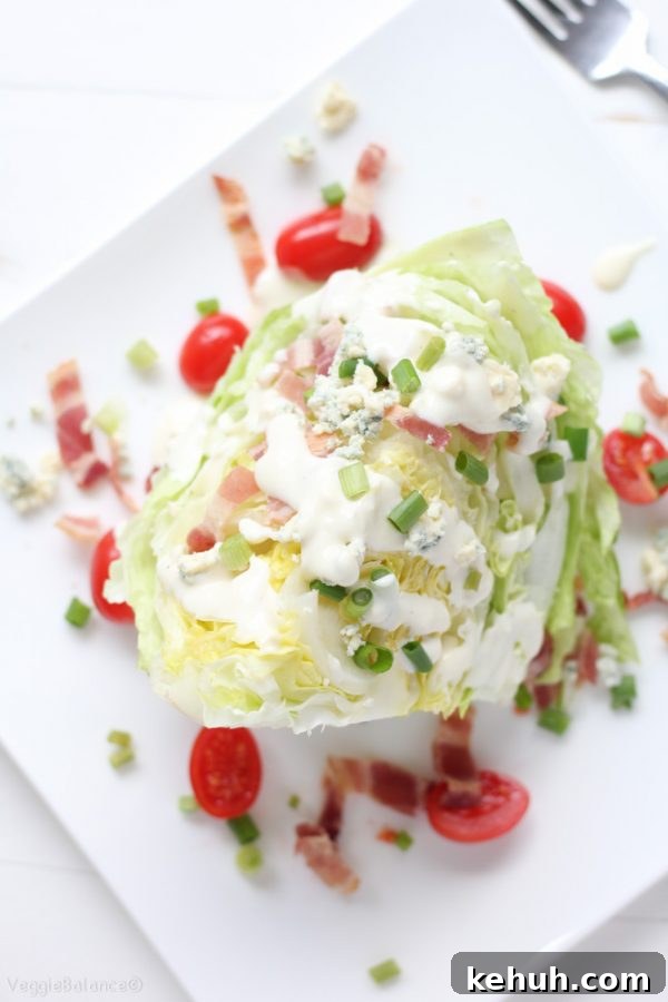 Blue Cheese Wedge Salad with Bacon