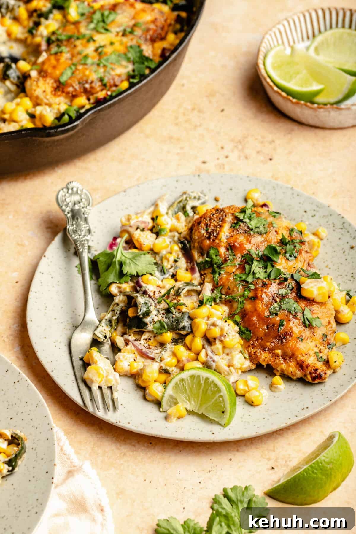 Skillet Creamed Corn Chicken Recipe for Quick Weeknight Dinner 3 Skillet Creamed Corn Chicken