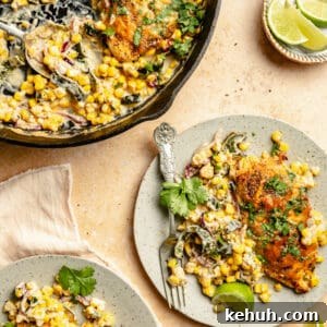 Skillet Creamed Corn Chicken Recipe for Quick Weeknight Dinner 4 img 22411 3