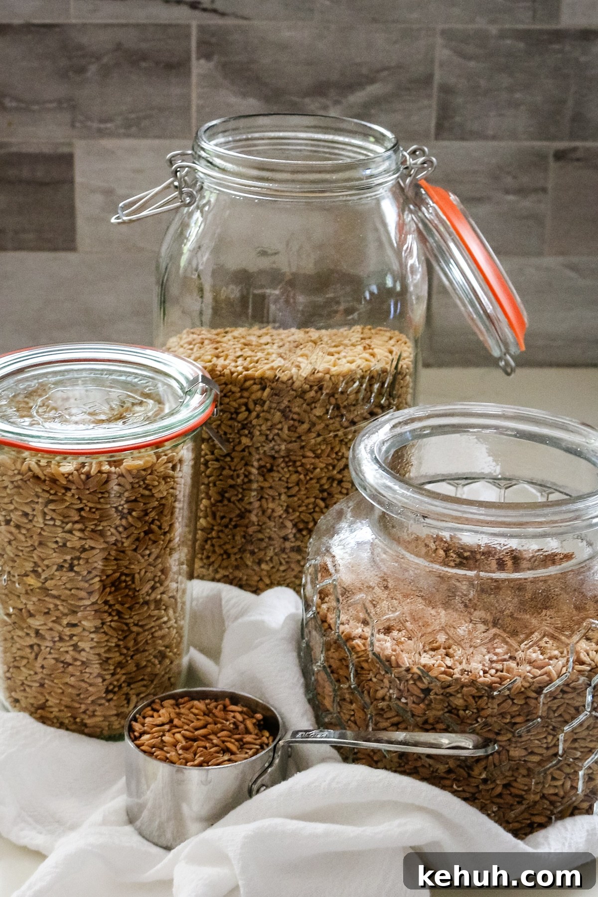 Ancient Grains Return: New Uses, Benefits, and Recipes for 2026 2 ancient grains in glass jars.