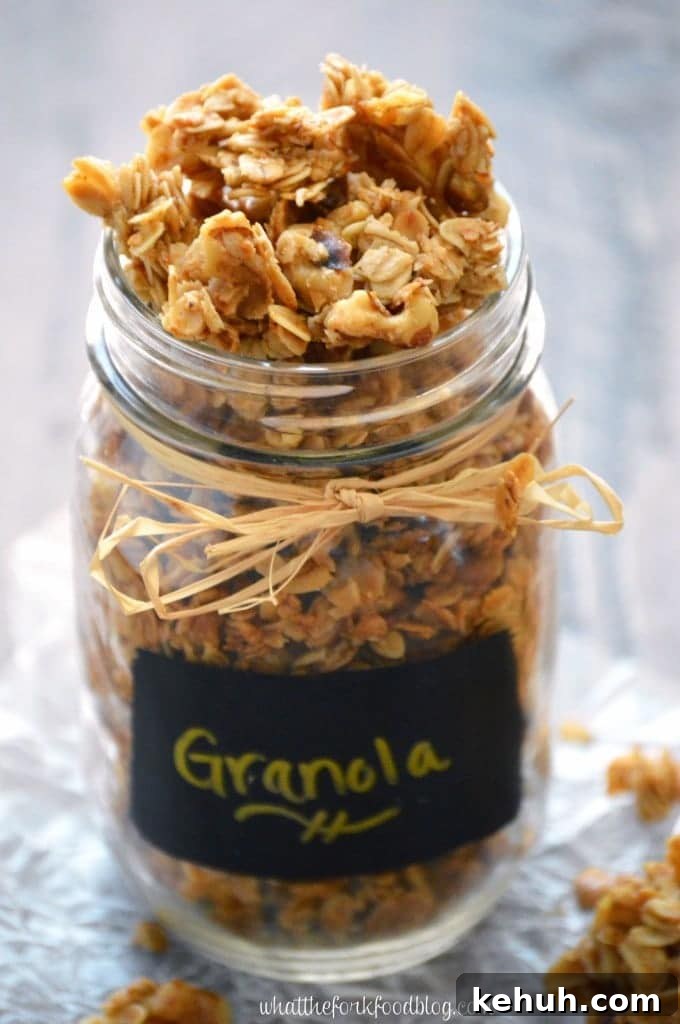 Maple Walnut Granola Recipe for Crunchy, Homemade Morning Oats 21 Maple Walnut Granola from What The Fork Food Blog