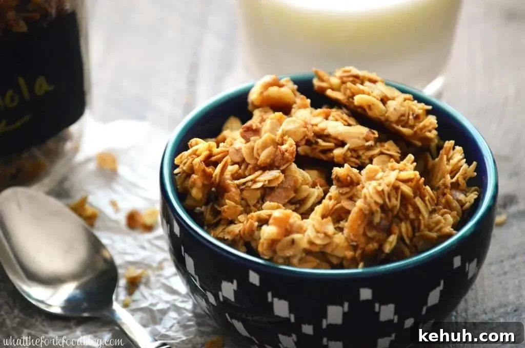Maple Walnut Granola from What The Fork Food Blog
