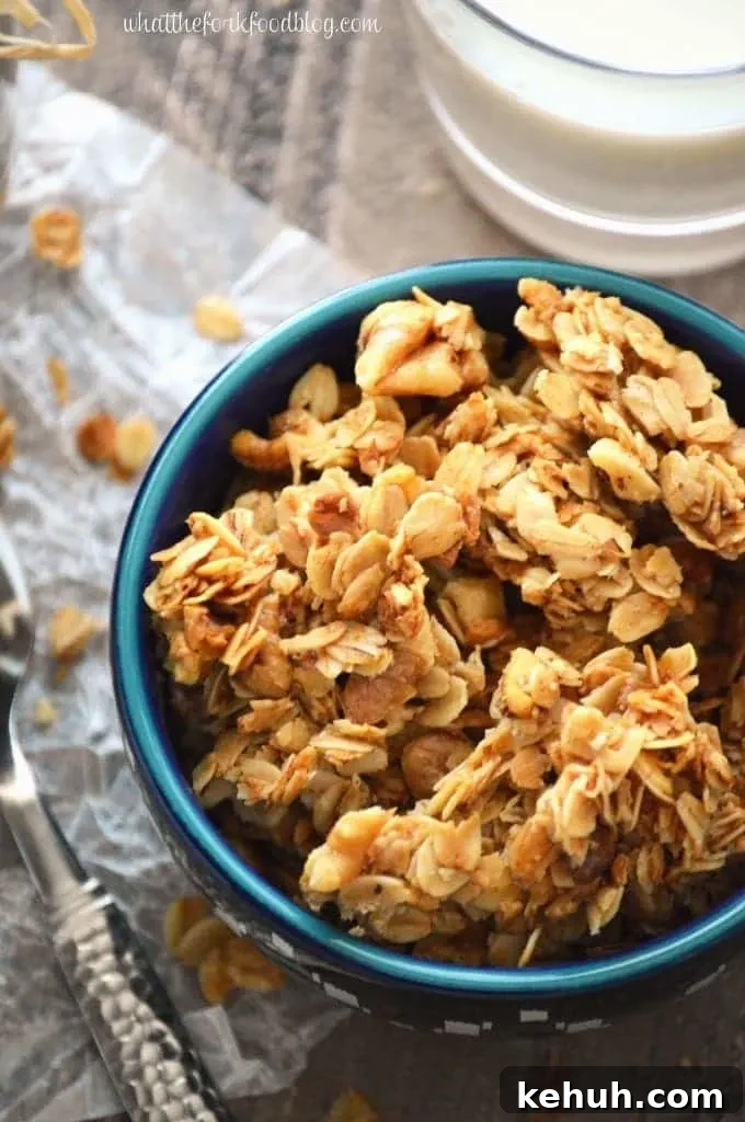 Maple Walnut Granola from What The Fork Food Blog