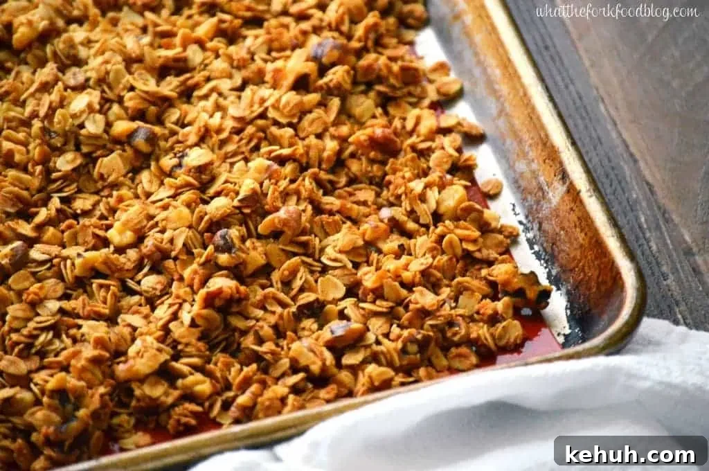 Maple Walnut Granola from What The Fork Food Blog