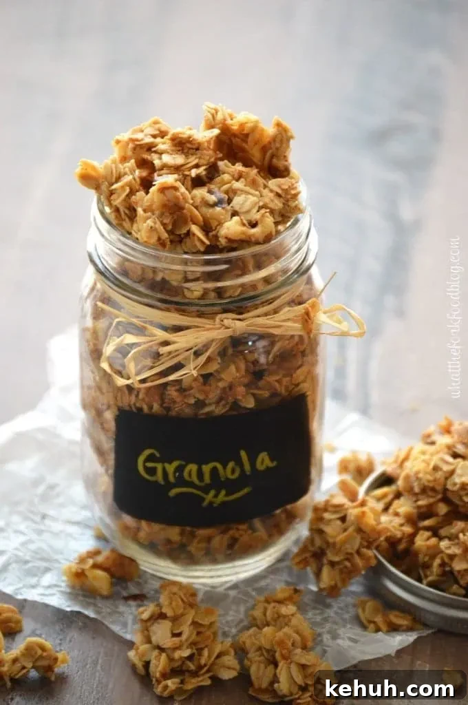 Maple Walnut Granola from What The Fork Food Blog