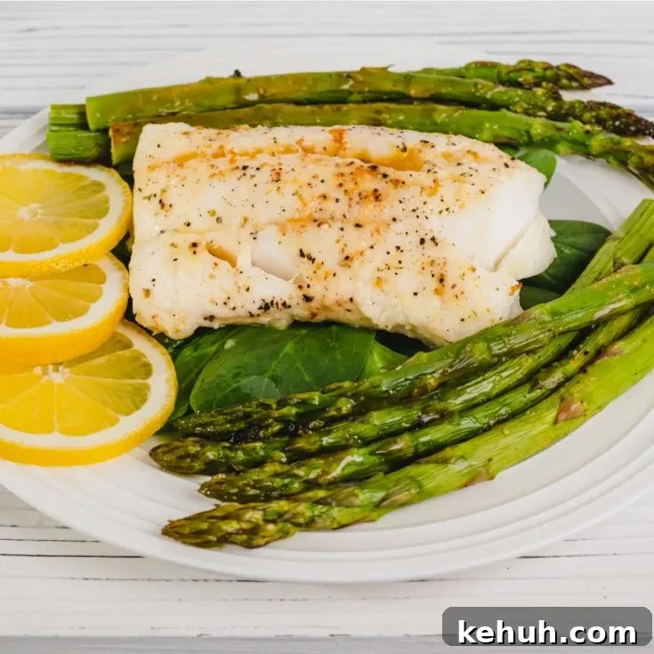 garlic butter cod and asparagus recipe
