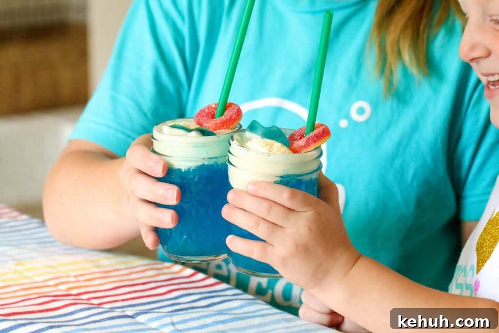 ice cream float recipe How to Make Shark Bait Floats