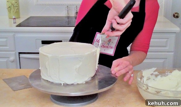 Learn to make a beautiful cake with a frosted lid in this My Cake School free cake tutorial!