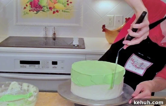 Adorable hat box cake with frosted lid! Free cake tutorial by MyCakeSchool.com. Online cake tutorials, recipes, and more!