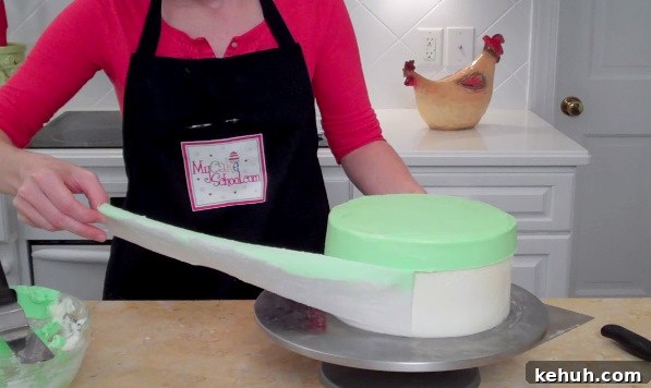 How to make a hat box cake with a frosted buttercream lid! Free tutorial by My CakeSchool!