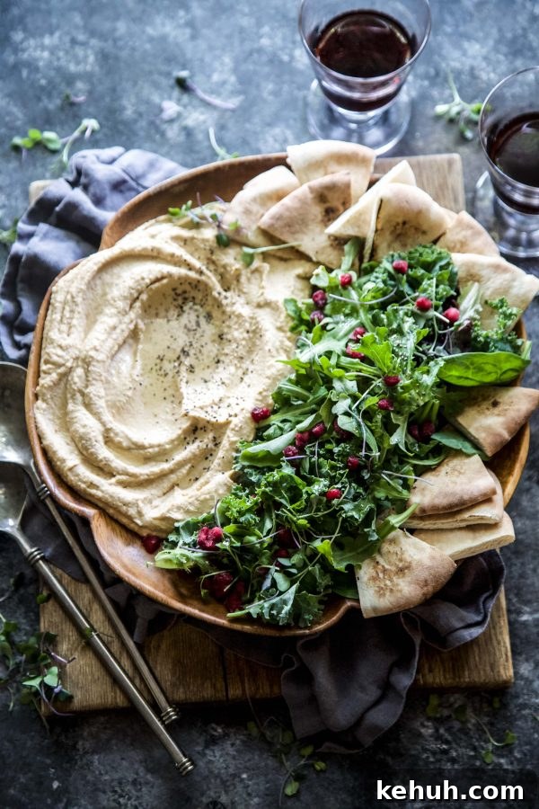 Roasted Sweet Potato Hummus with Autumn Harvest Greens 4 Sweet Potato Hummus with Harvest Greens