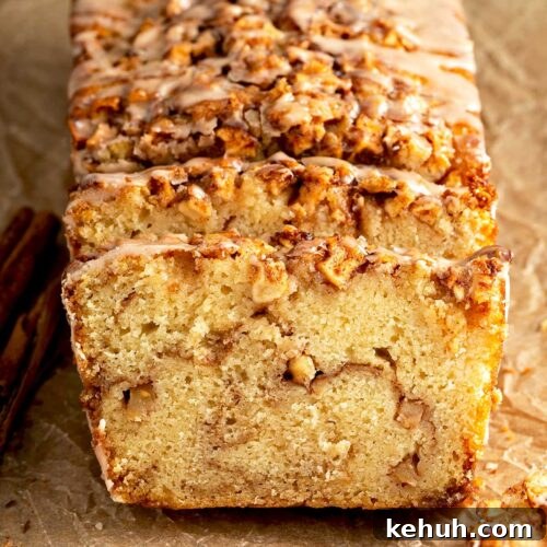 Cinnamon Apple Quick Bread Recipe for Moist, Spiced Loaves 12 cinnamon sugar and apples streusel on quick bread