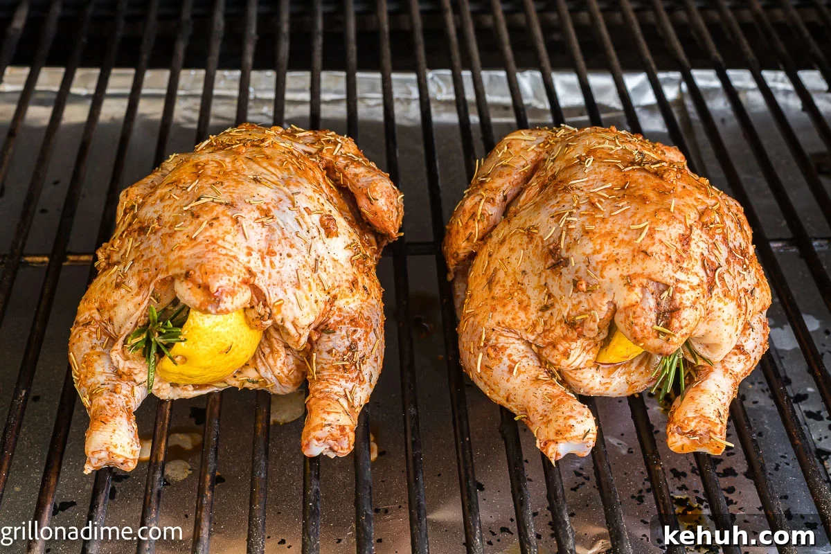 Smoked Cornish Hens Recipe: Juicy, Flavorful Whole Birds 6 Placing seasoned Cornish Hens in the smoker