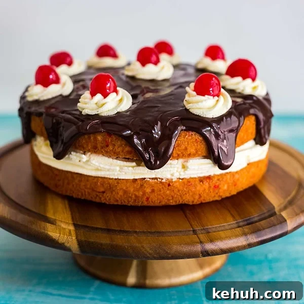 A square image of Strawberry Banana Split Cake
