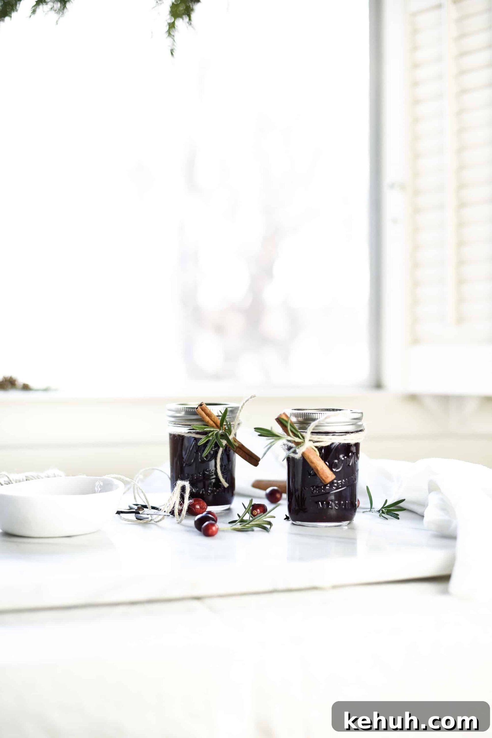 Cranberry jam closeup