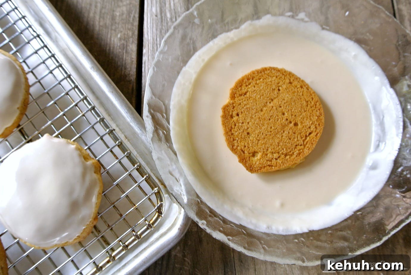 Glazed 4-Ingredient Pumpkin Cookies Recipe 5 How to glaze cookies from store bought frosting.