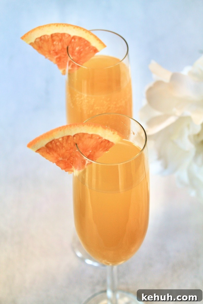 3-Ingredient Sunny Mango Mimosa for Bright Brunch Sipping 2 brunch mango mimosas