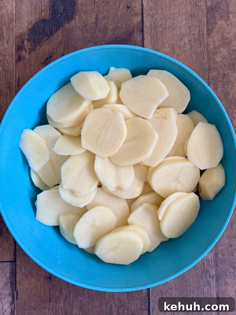the potato rounds.