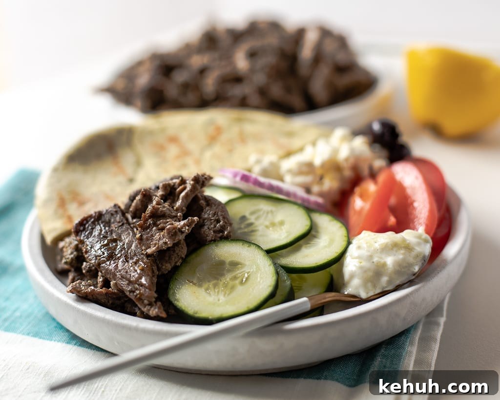 Sheet Pan Beef Gyros