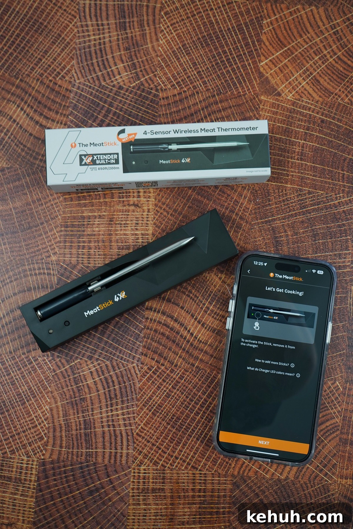 Meatsick 4x wireless thermometer with mobile app.