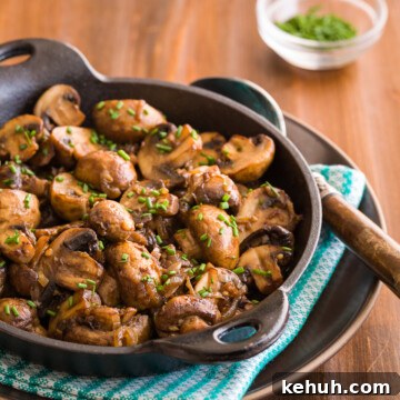 steakhouse roasted mushrooms