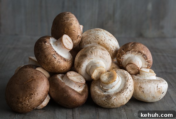 Parmesan Spinach-Stuffed Mushrooms: Savory Appetizer Recipe 4 mushrooms