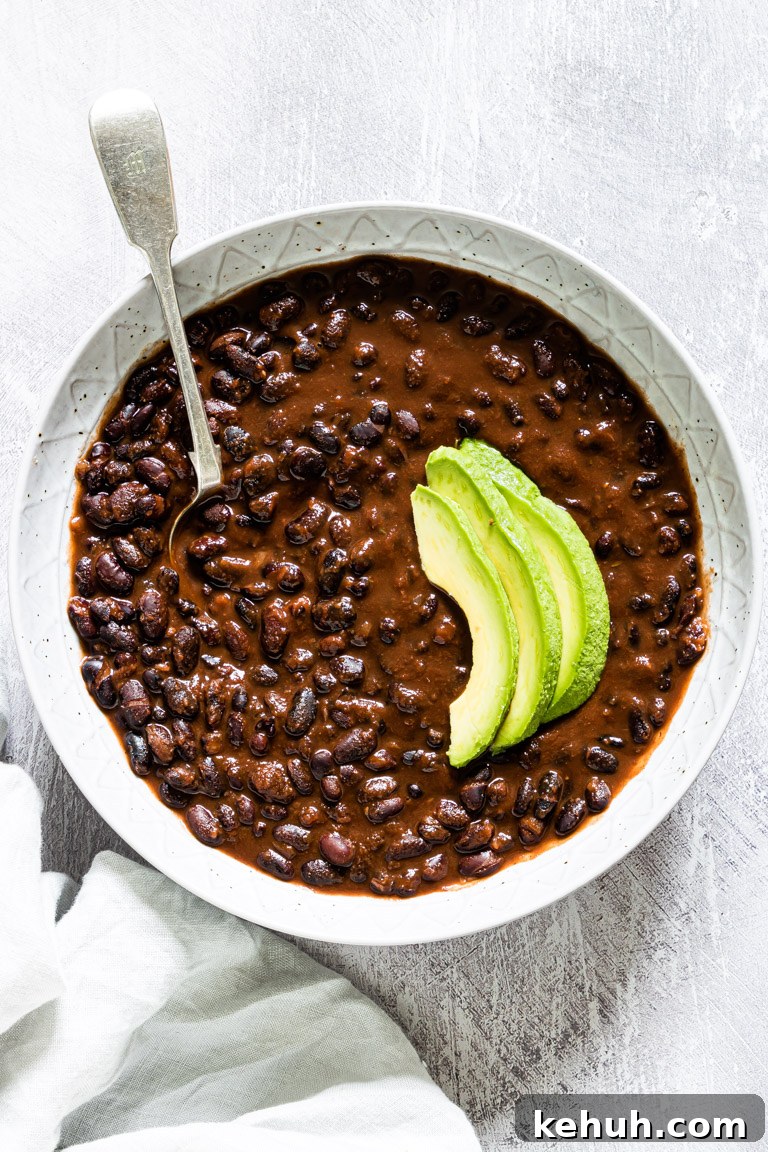 Instant Pot Soup Recipes You’ll Actually Love 27 black bean stew served with avocado
