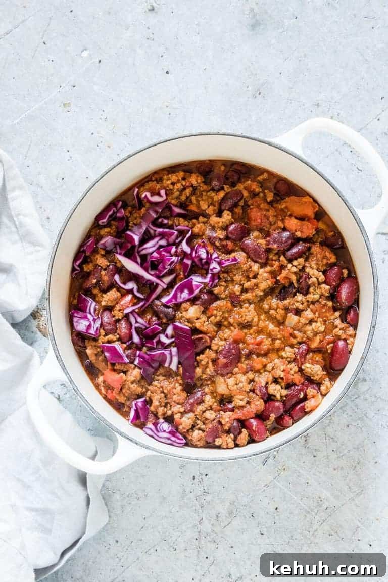 Instant Pot Soup Recipes You’ll Actually Love 32 instant pot chili overhead view
